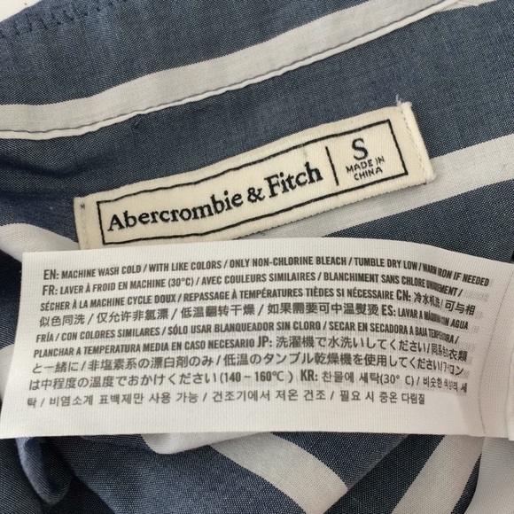 Abercrombie & Fitch soft chambray striped - Picture 3 of 8